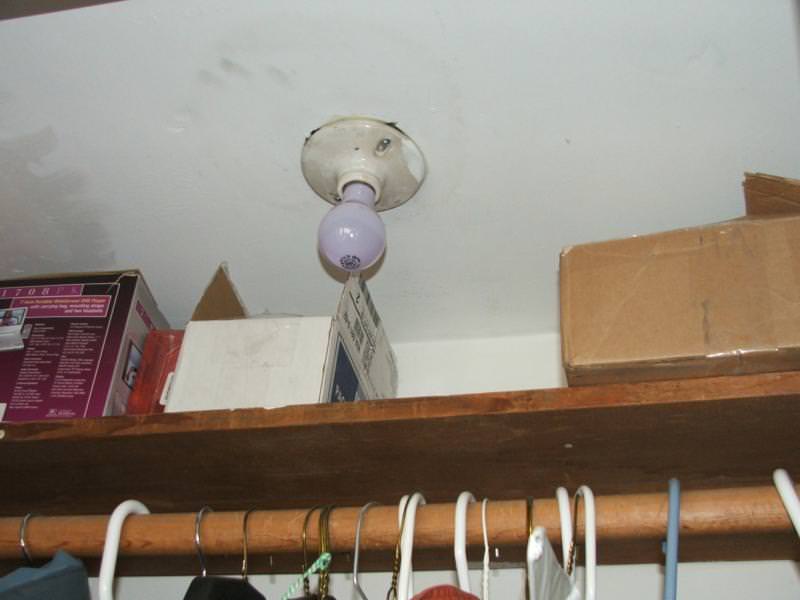 Are the porcelain bulb holders in your closets dangerous?