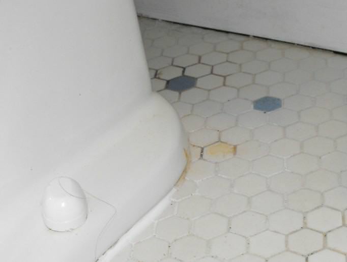 Stains on the floor may mean something