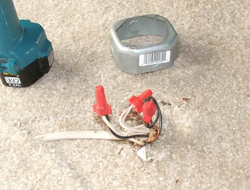 Electrical connections made in carpet