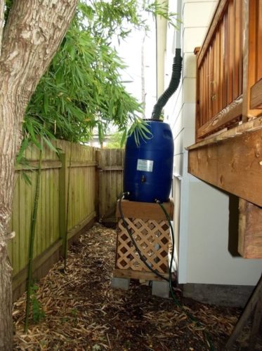 Rain Barrels need to be restrained